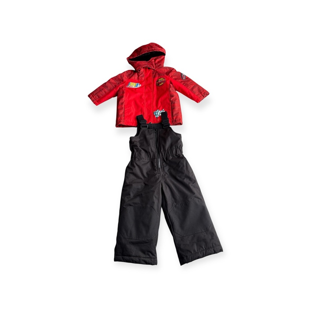 Disney Pixar Cars Stylish Red and Black Snow Suit  (2T)